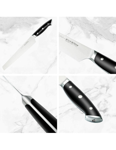Cuchillo de Pan WICKWILLOW 25.4 cm Acero Alemán Ultra Afilado