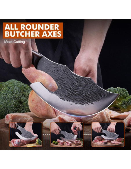 Cuchillo de Carnicero OPAYLY 16 cm Acero Carbono con Funda