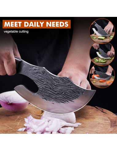 Cuchillo de Carnicero OPAYLY 16 cm Acero Carbono con Funda