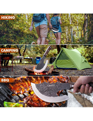 Cuchillo de Carnicero OPAYLY 16 cm Acero Carbono con Funda