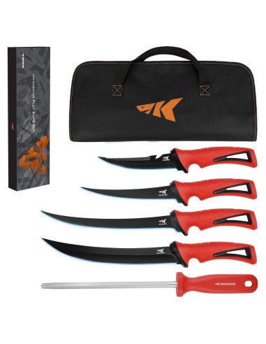 Juego de Cuchillos de Filete KastKing Intimidator 4 Pzas