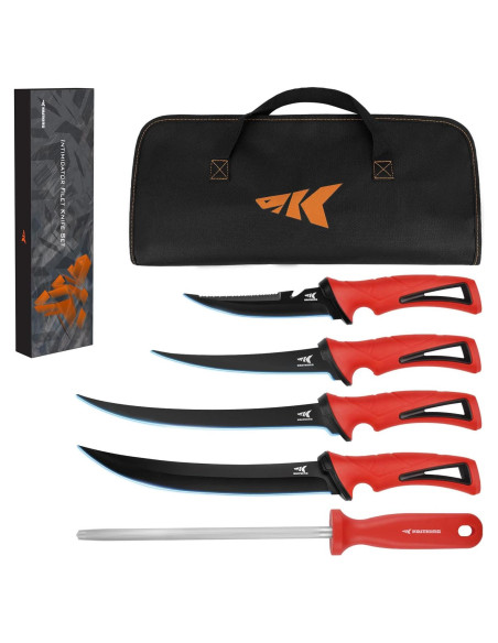 Juego de Cuchillos de Filete KastKing Intimidator 4 Pzas