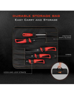 Juego de Cuchillos de Filete KastKing Intimidator 4 Pzas 2