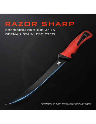 Juego de Cuchillos de Filete KastKing Intimidator 4 Pzas