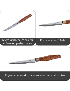 Cuchillo de Carne Imusa 11.43 cm Acero Inoxidable Mango Madera 2