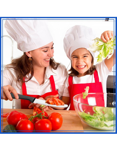 Zhehao 100 Cuchillos de Carne 21.3 cm Acero Inoxidable Negro