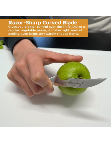 Cuchillo de Pelar Curvado Jean-Patrique 10 cm Acero Inoxidable