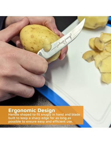 Cuchillo de Pelar Curvado Jean-Patrique 10 cm Acero Inoxidable