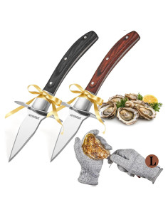 Set de Cuchillos para Abrir Ostras SPEENSUN con Guantes L