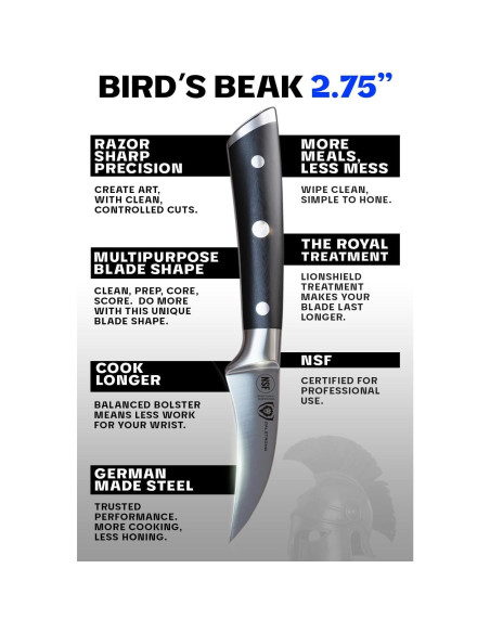 Cuchillo de Pelar Dalstrong GS-Peeling 6.99 cm Acero Alemán