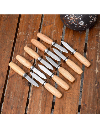 Cuchillos para Abrir Ostras MGTECH - Paquete de 10 Unidades