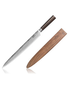 Cuchillo de Sashimi Cangshan HAKU 30.48 cm Acero Damasco