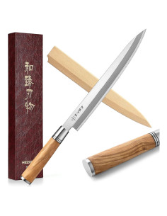Cuchillo Yanagiba HEZHEN 270mm Sashimi Acero Inoxidable