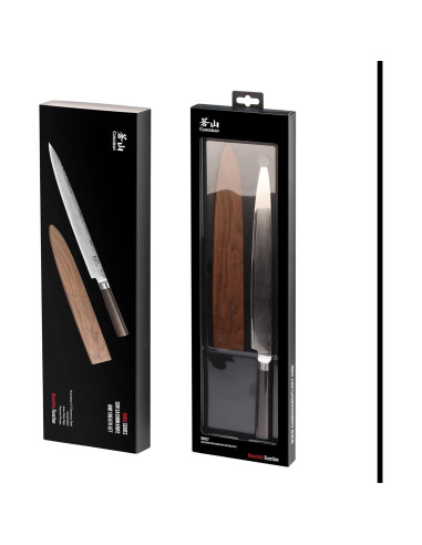 Cuchillo de Sashimi Cangshan HAKU 30.48 cm Acero Damasco