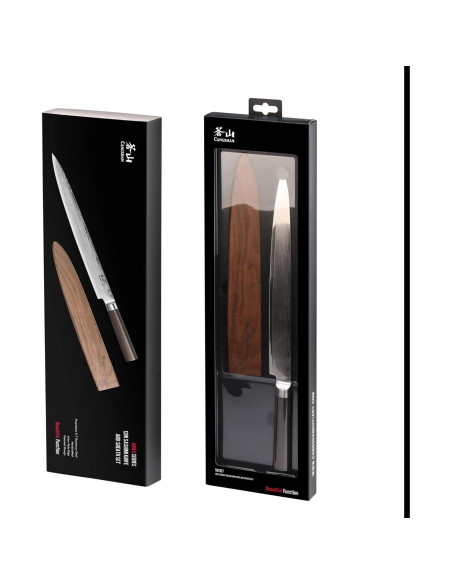 Cuchillo de Sashimi Cangshan HAKU 30.48 cm Acero Damasco