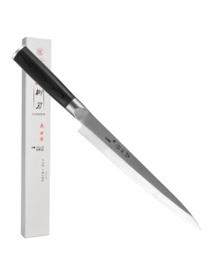 Cuchillo de Sushi Sumteene 240mm Acero Inoxidable Pakkawood