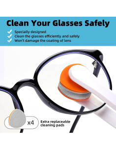 Kit de limpieza de gafas Edglete con spray y paño microfibra 2