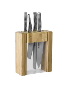 Conjunto de Cuchillos Global Teikoku 5 Piezas Acero Inoxidable