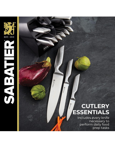 Juego de Cuchillos de Cocina Sabatier 15 Piezas Acero Inoxidable