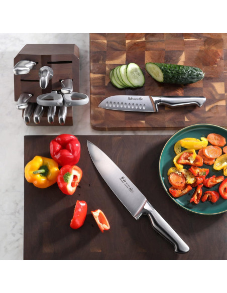 Juego de cuchillos de bloque 12 piezas Cangshan 1027150 acero alemán