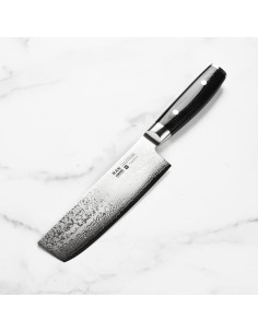 Cuchillo Nakiri Yaxell Ran Plus 16.5 cm Damasco Hecho en Japón 2