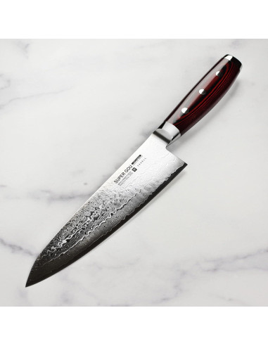 Cuchillo de Chef Yaxell Super Gou 20.32 cm Damasco SG2