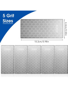 Piedra de Afilar de Diamante Okxiri 5 PCS Grano 400-1200 2