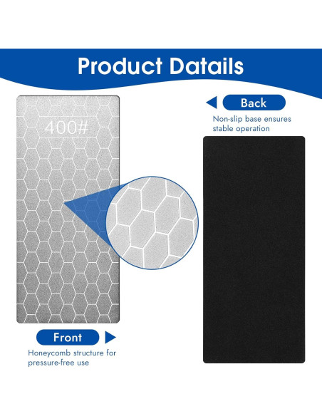 Piedra de Afilar de Diamante Okxiri 5 PCS Grano 400-1200