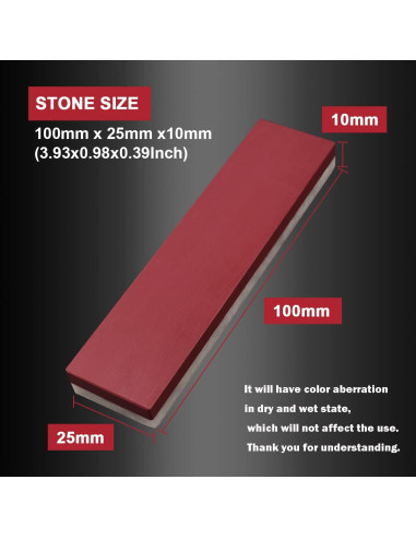 Piedra de Afilado 2 en 1 CBRIGHT Rubí y Ágata 10 cm