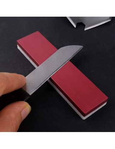 Piedra de Afilado 2 en 1 CBRIGHT Rubí y Ágata 10 cm