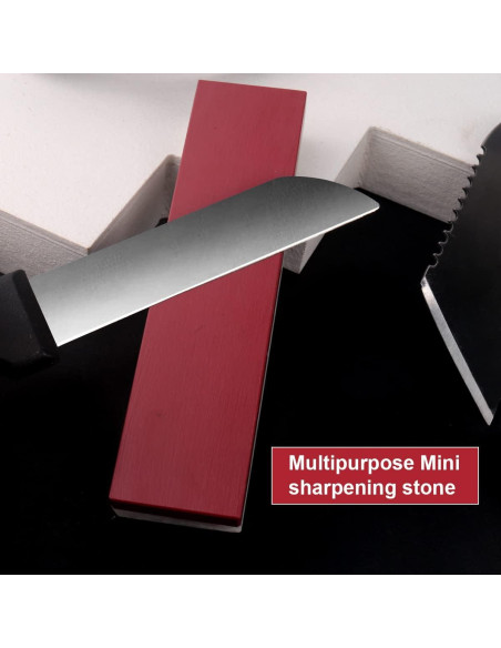 Piedra de Afilado 2 en 1 CBRIGHT Rubí y Ágata 10 cm