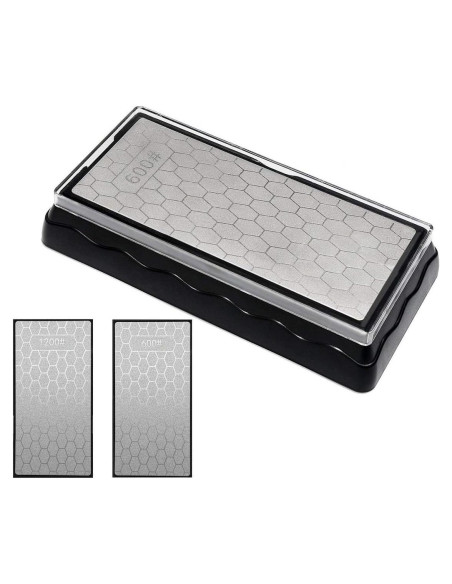 Piedra de Afilado Doble Cara YCAMMIN 600/1200 Grano Diamante