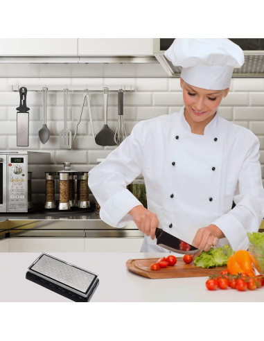 Piedra de Afilado Doble Cara YCAMMIN 600/1200 Grano Diamante