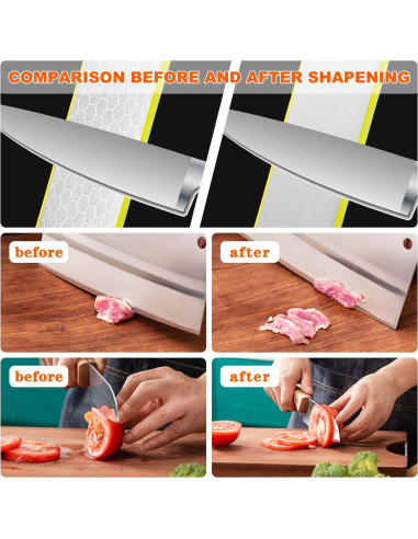 Piedra de Afilar de Diamante 5 en 1 Verde 400/1000 Grano