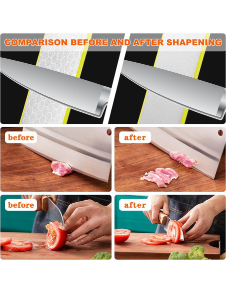 Piedra de Afilar de Diamante 5 en 1 Verde 400/1000 Grano