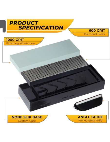 Juego de afilar cuchillos STONE AND STEEL 4 piezas