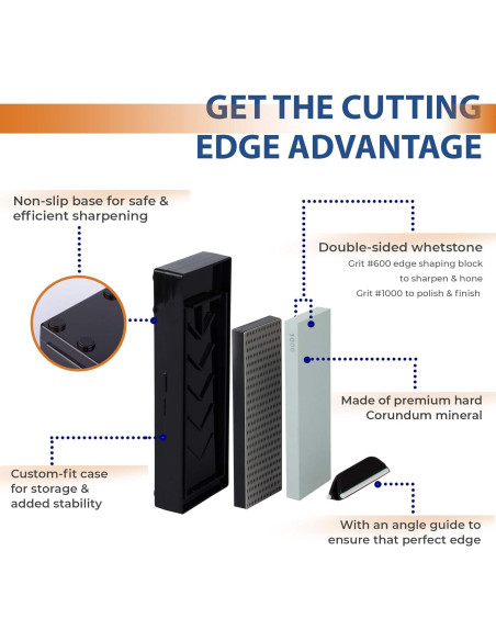 Juego de afilar cuchillos STONE AND STEEL 4 piezas