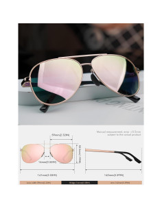 Gafas de sol LUENX Aviador polarizadas UV400 para hombres 2