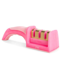 Afilador de cuchillos 3 etapas Paris Hilton rosa ergonómico