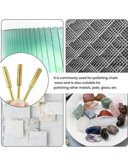 Juego de 12 Ruedas de Afilar de Diamante Tenalleys 4mm