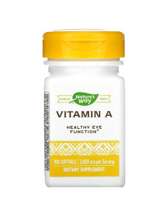 Vitamina A Nature's Way 3000 mcg 100 Gelatinas Blandas