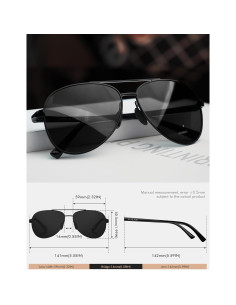Gafas de sol LUENX Aviador Polarizadas UV400 para Hombres 2