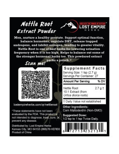 Raíz de Ortiga en Polvo Lost Empire Herbs 75g 10:1 2