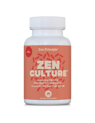 Suplemento Sinbiótico Zen Principle 60 Cápsulas Probioticos