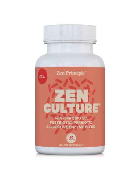Suplemento Sinbiótico Zen Principle 60 Cápsulas Probioticos