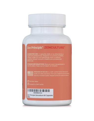 Suplemento Sinbiótico Zen Principle 60 Cápsulas Probioticos