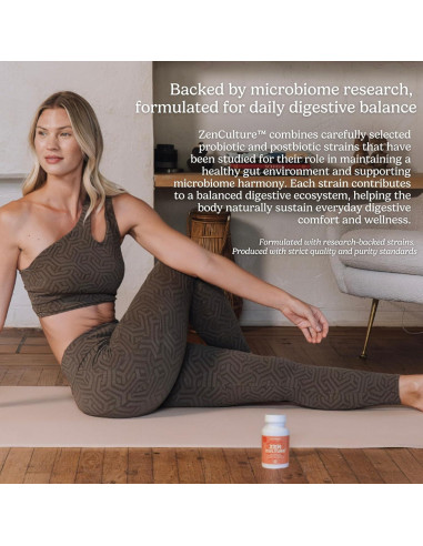 Suplemento Sinbiótico Zen Principle 60 Cápsulas Probioticos