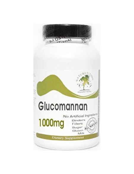 Glucomanano 1000mg 180 Cápsulas Naturetition - Sin Aditivos