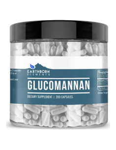 Cápsulas de Glucomanano Elementos de la Tierra 200 Unidades