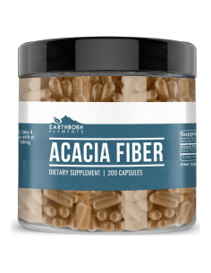 Fibra de Acacia Earthborn Elements 200 Cápsulas Pura Sin Aditivos